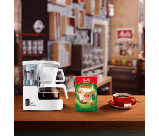 Melitta Ekspres przelewowy Aromaboy biały - 1227600 - zdjęcie 3